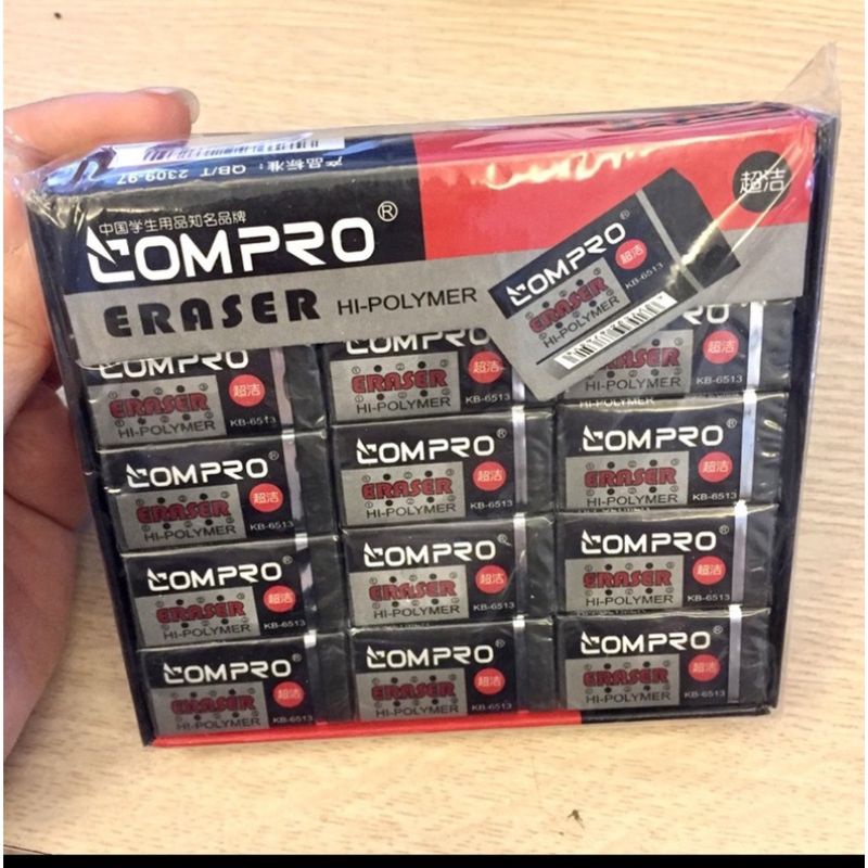 COMBO 5 CỤC TẨY GÔM CHÌ VÀ GỌT CHÌ , COMPRO. HÀNG CHÍNH HÃNG TẨY SẠCH SẼ