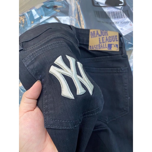 Quần jean basic YANKEES ml//b Logo thêu FULL TAG CODE Chuẩn Hãng