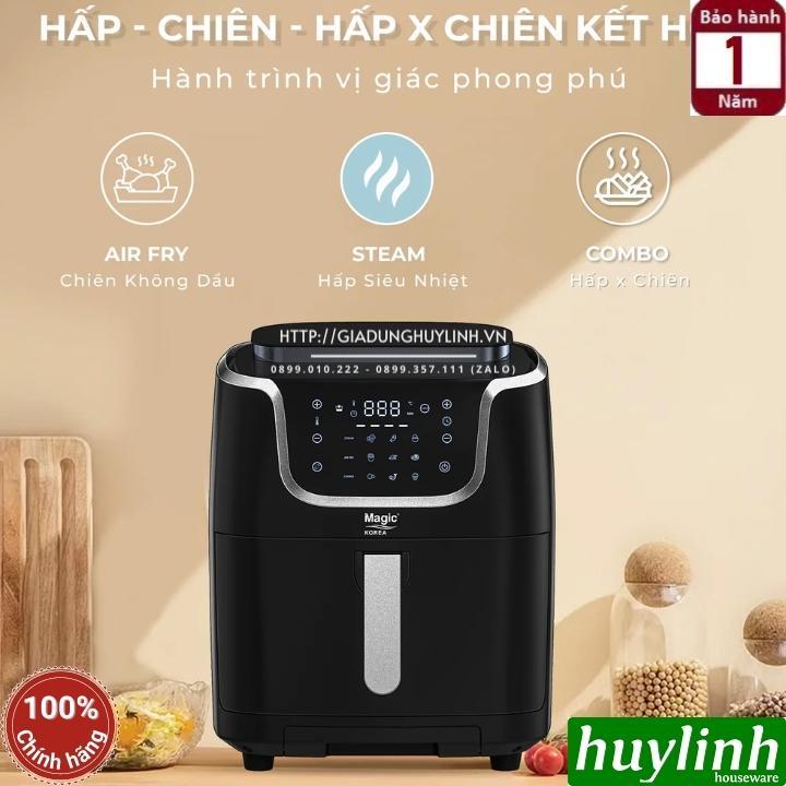 Nồi chiên không dầu - hấp hơi nước Magic Korea A700 - Dung tích 7 lít