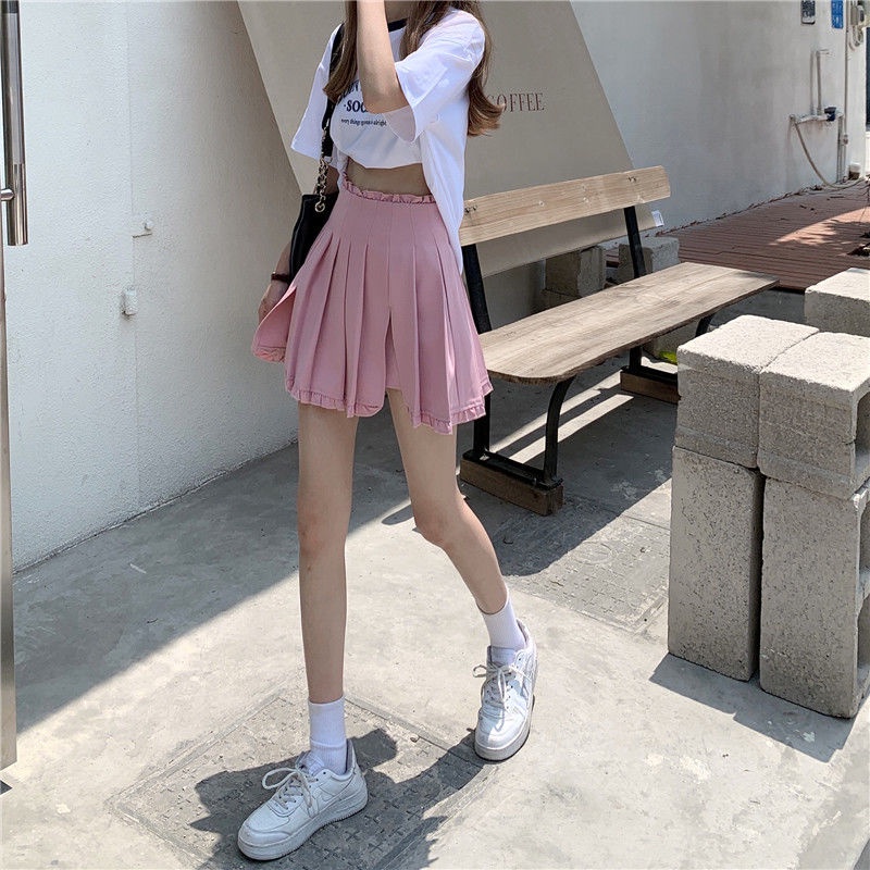 Chân Váy BH peplum Lưng Cao Xếp Ly Xẻ Tà Kiểu Hàn Quốc Thời Trang 2022 Cho Nữ