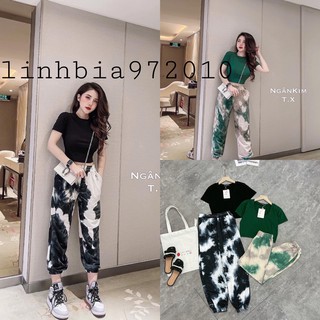 Sét bộ croptop loang thể thao siêu hot 1111lt