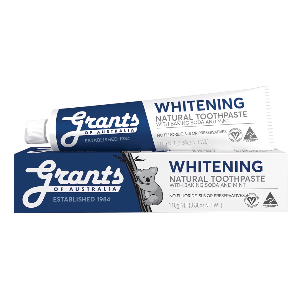 Kem đánh răng thảo dược làm trắng tự nhiên (Whitening) Grants 110g