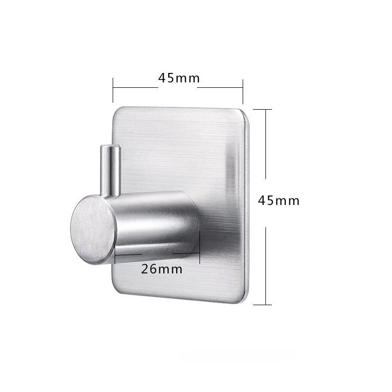 1 cái Móc Inox SUS304 Treo Quần Áo Sử Dụng Keo Dán 3M Để Dán Vào Tường Phòng Tắm, nhà bếp BR01 BR02