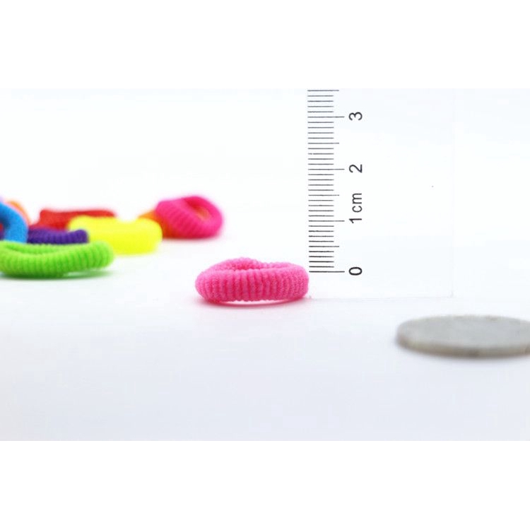 Set 100 dây buộc tóc nhiều màu