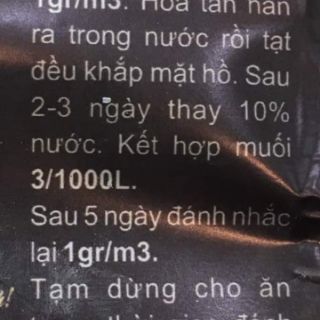 Dimilin 1g diệt trùng mỏ neo, rận cá.