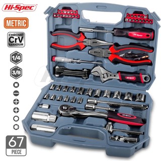 Bộ dụng cụ cơ khí cao cấp Hi-Spec 67 chi tiết Hi30016