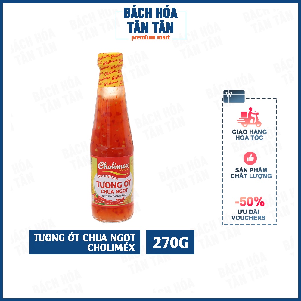 Tương ớt chua ngọt Cholimex, chai 270g