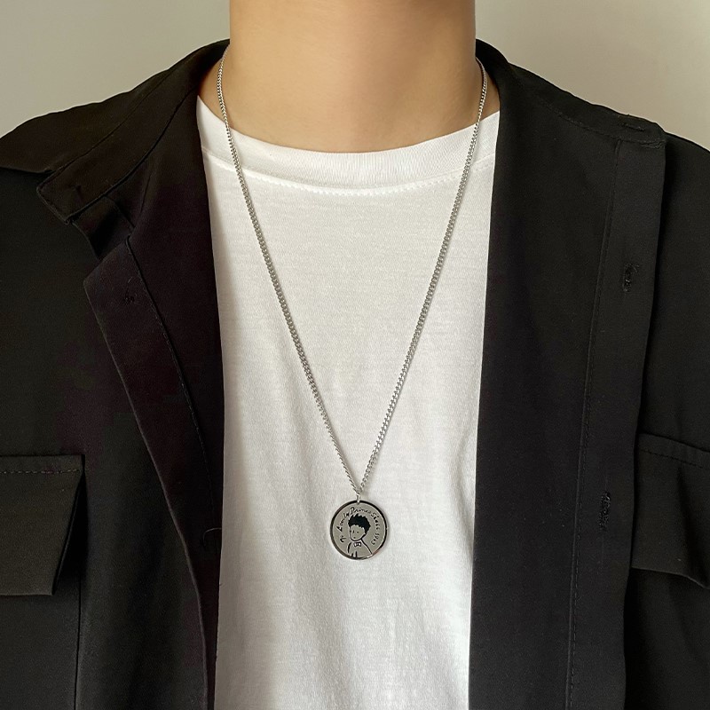 Vòng cổ Mặt Hình Hoàng Tử Bé Phong Cách Hip Hop Unisex