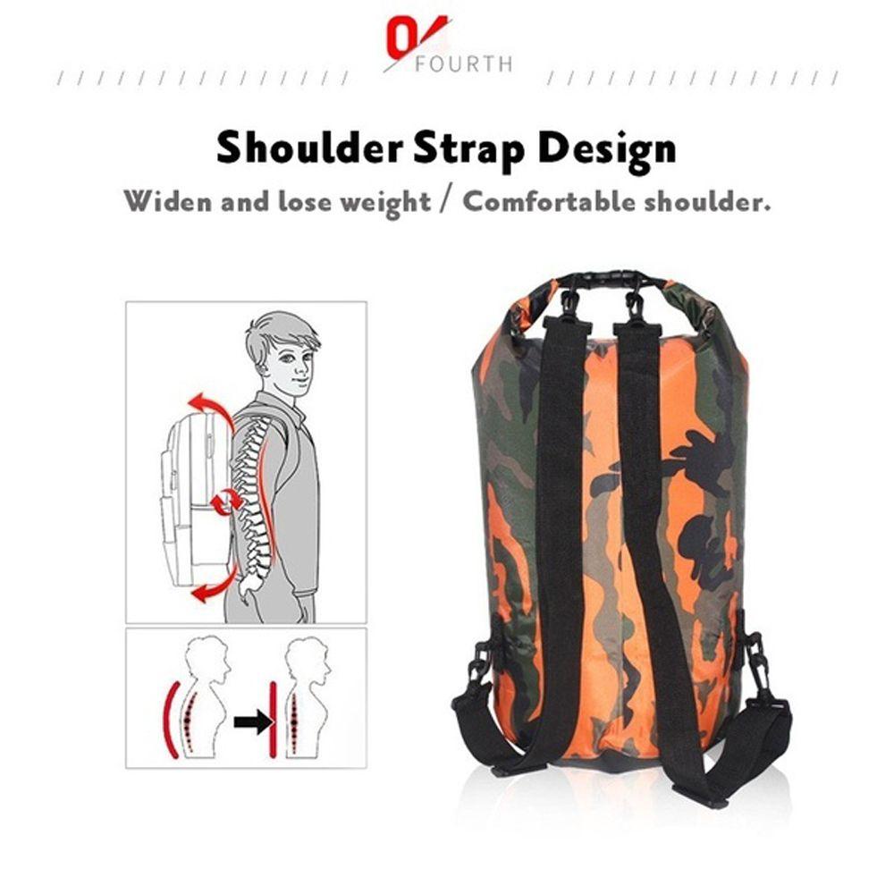 Túi Khô Chống Thấm Nước Dung Tích 2 / 5 / 10 / 15L / 20L Tiện Dụng Khi Đi Thuyền