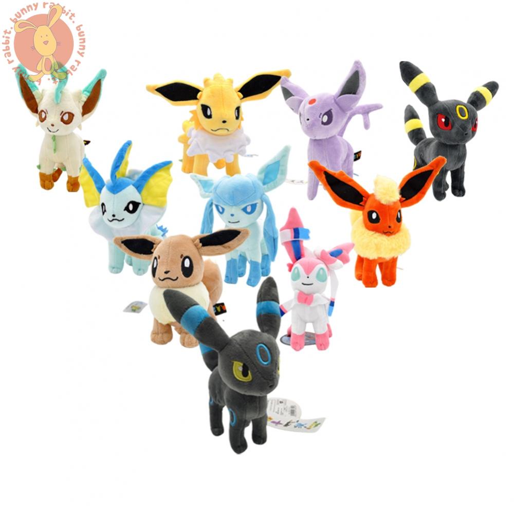 Thú Nhồi Bông Hình Pokemon Eevee Leafeon Umbreon Espeon Jolteon Vaporeon Flareon Mới