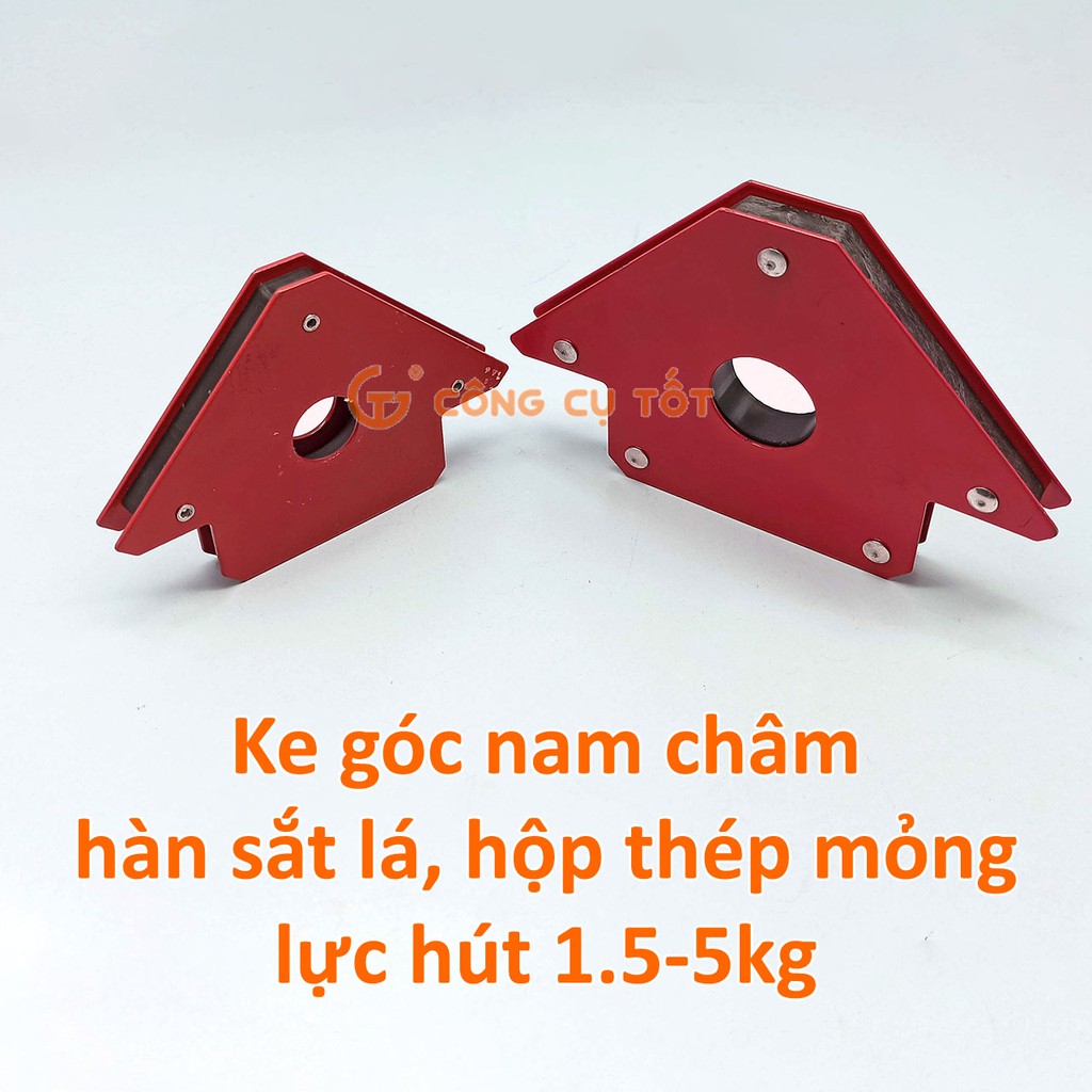 Ke góc nam châm 3 inch lực hút 5 kg để hàn sắt lá