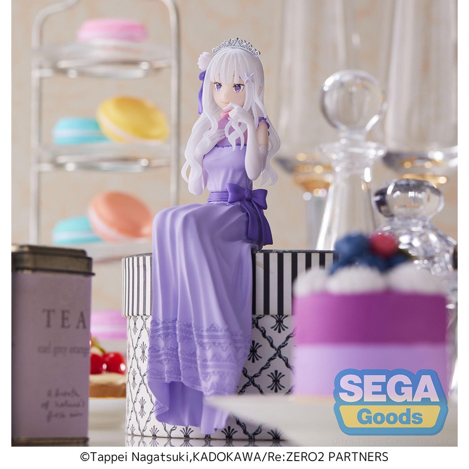 Mô hình nhân vật Emilia Dressed-Up Party Perching Ver Re:ZERO Lost in Memories PM Prize Figure - SEGA