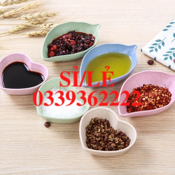 [ HAIANHSHOP ] Đĩa đựng gia vị nhiều mẫu - Đĩa Đựng Gia Vị Lúa Mạch Hình Chiếc Lá, Có Nhiều Màu   Duashop &gt;