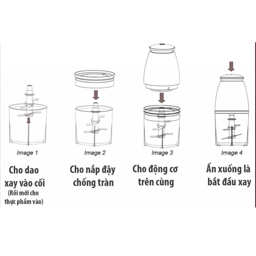 Máy Xay Thịt Xay Sinh Tố Mini Cầm Tay Đa Năng Osaka Tiện Lợi Làm Đồ Ăn Dặm Cho Bé Siêu Nhanh Siêu Bén Kho Sỉ Sài Thành