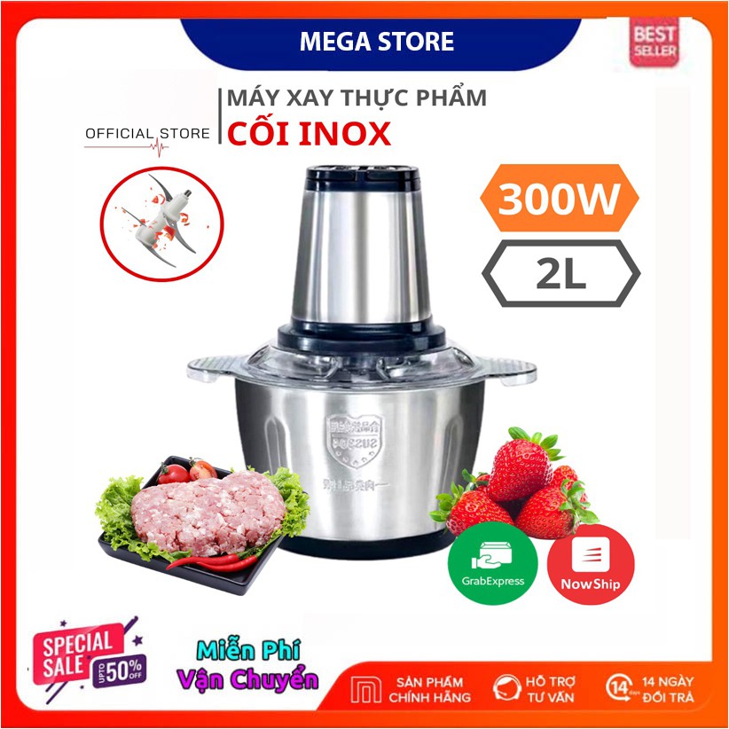 Bảo Hành 12 ThángMáy xay thịt đa năng dung tích 2 lít, công suất 250 cực khỏe. Say được tất cả mọi thứ