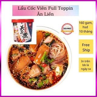Lẩu Chua Cay Trùng Khánh Full Toppin 160 Gam - Đồ Ăn Vặt Trung Quốc Siêu Ngon.