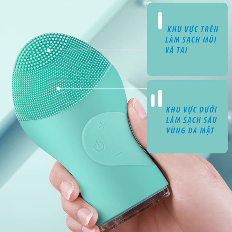 Máy Rửa Mặt Sóng Siêu Âm Cleancer Cao Cấp Massage Nhẹ Nhàng - Nâng Cơ Mặt Hàng Nội Địa Trun | BigBuy360 - bigbuy360.vn