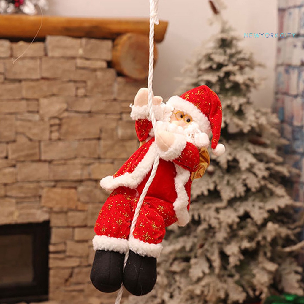 Ông Già Noel Leo Dây Trang Trí Cây Thông Giáng Sinh
