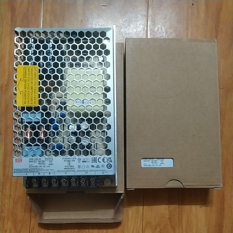 Nguồn Meanwell LRS-150-24 24V-6.5A. Hàng mới nguyên hộp