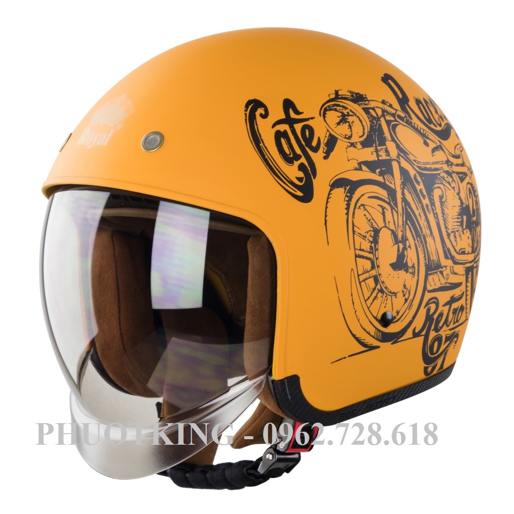[ĐỦ MẪU] Mũ bảo hiểm kính âm Royal M139 chính hãng