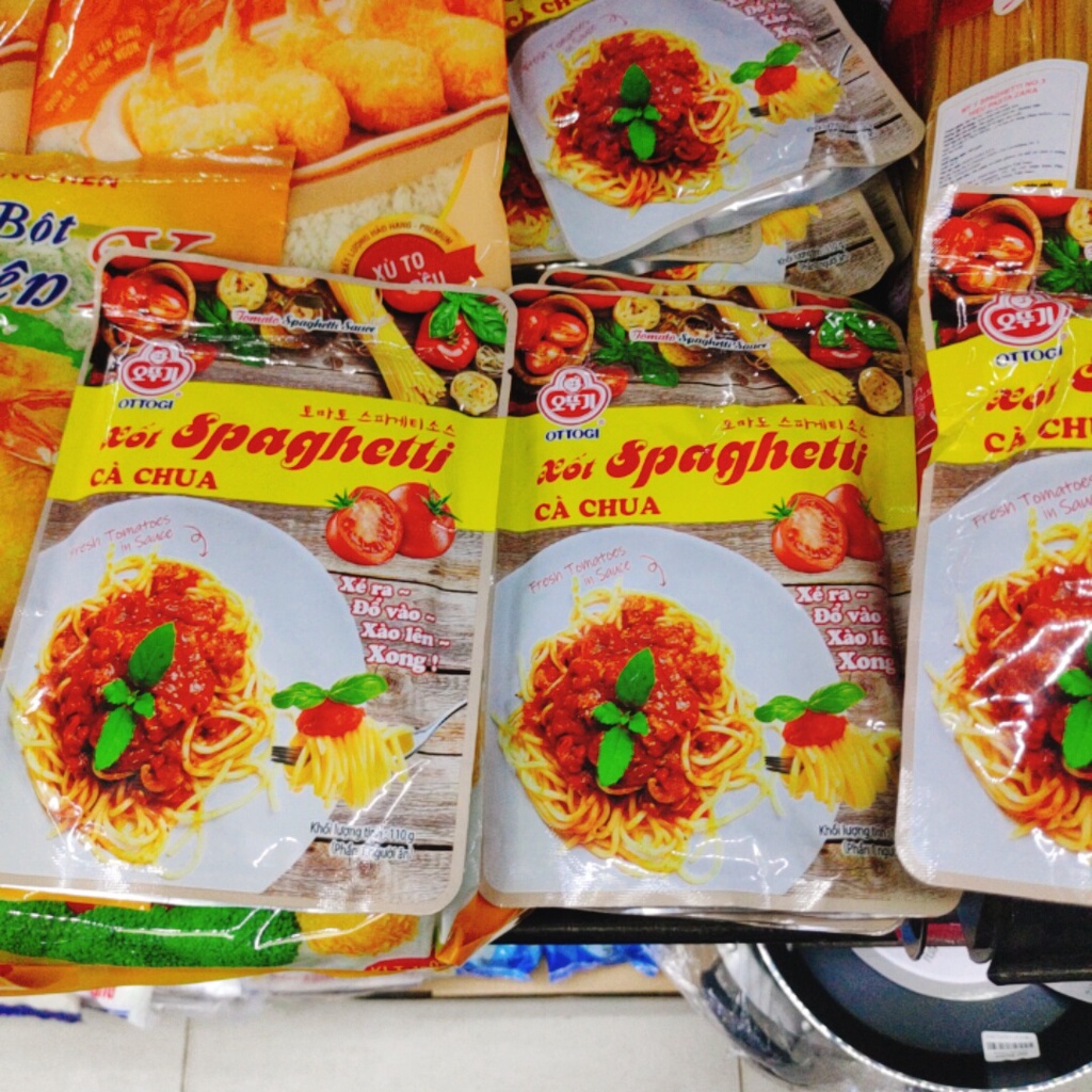 Sốt Spaghetti Vị Cà Chua Và Ớt Ottogi Gói 110g