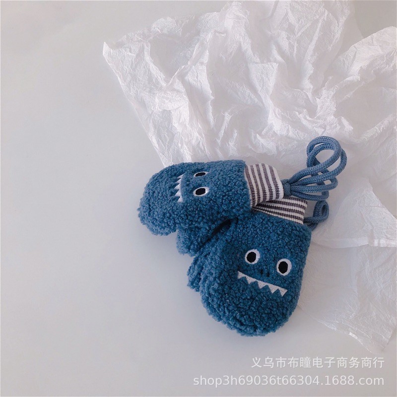 Găng tay len dành cho bé trai, bé gái hình mặt cười ấm áp mùa đông mã T16