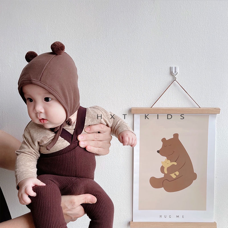 Mũ Cotton Mỏng Bảo Vệ Tai Kiểu Hàn Quốc Dễ Thương Cho Bé