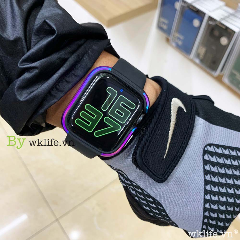 Ốp Viền Apple Watch WiWU Defense Armor Viền Nhôm Size 44mm Apple wacth Seri 4/5/6/SE