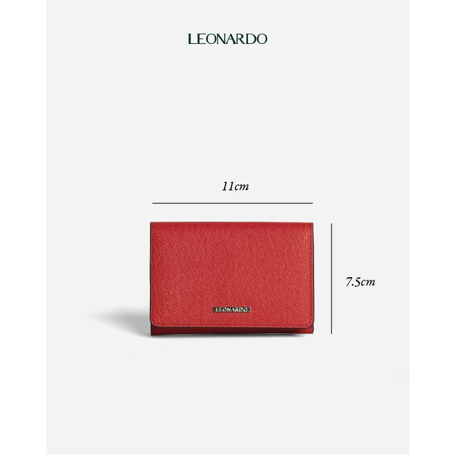 Ví card holder Mercury dành cho nữ thương hiệu Leonardo
