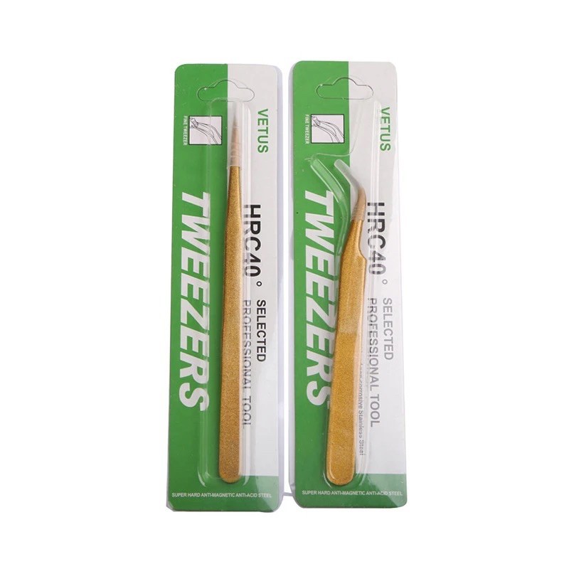 Nhíp classic vàng cong thẳng