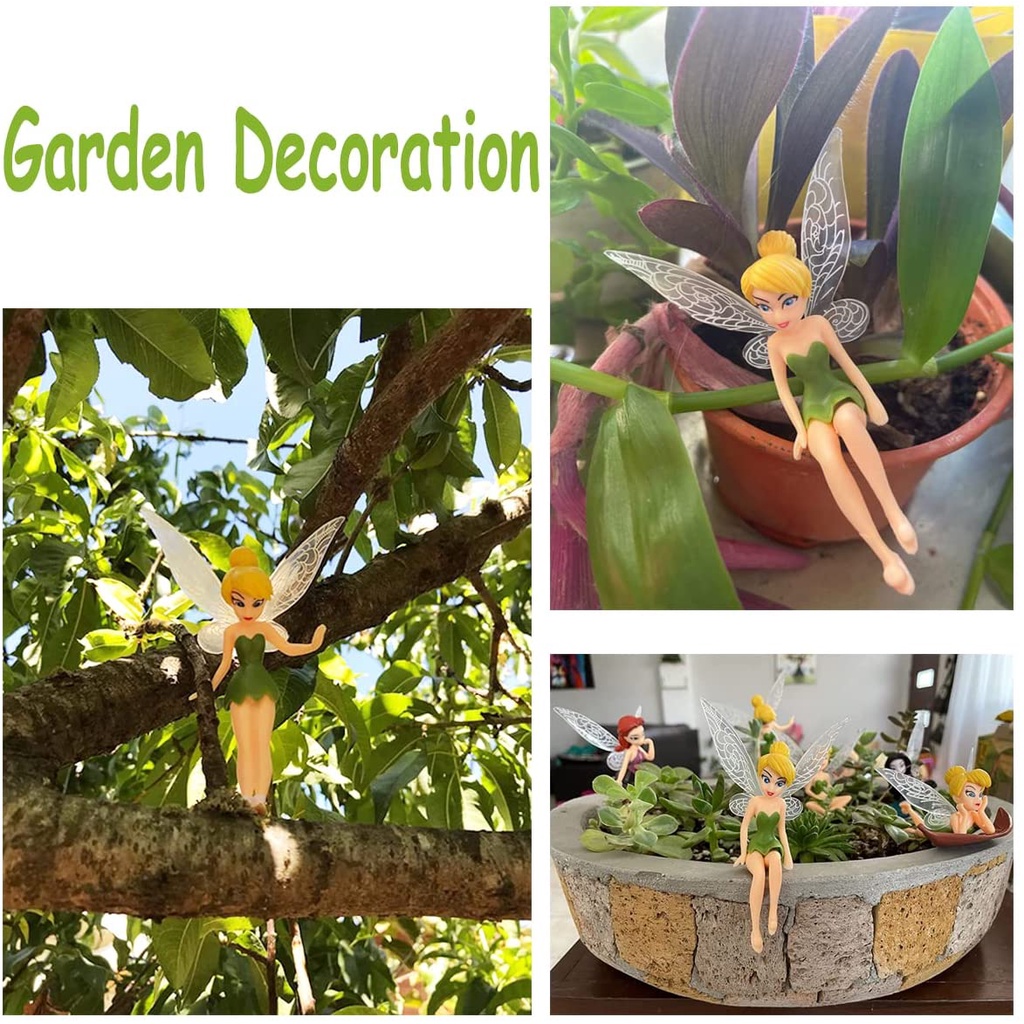 Set 6 Chi Tiết Trang Trí Bánh Hình Nàng Tiên