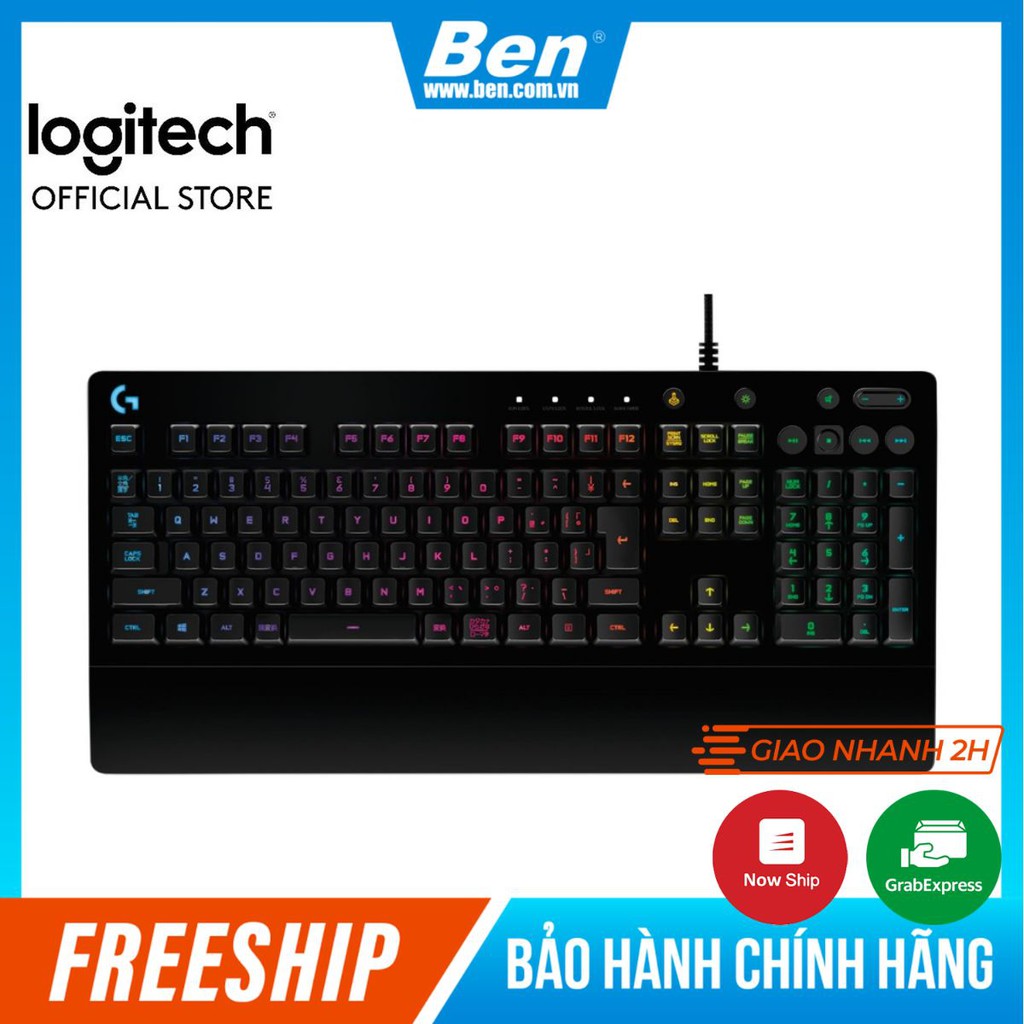 [Mã SKAMPUSHA7 giảm 8% đơn 250k]Bàn Phím Chơi Game Logitech G213 PRODIGY RGB - Bảo Hành Chính Hãng - BenComputer