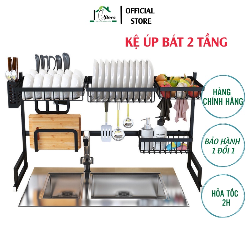 Kệ chén bát đa năng - Giá để chén đũa gác bồn rửa tiện lợi Lochi Store