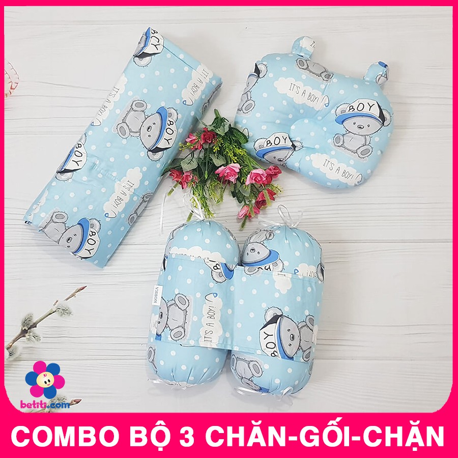 [Combo 3 Trong 1] Sét Chăn - Gối - Chặn Cho Bé Chất Đẹp