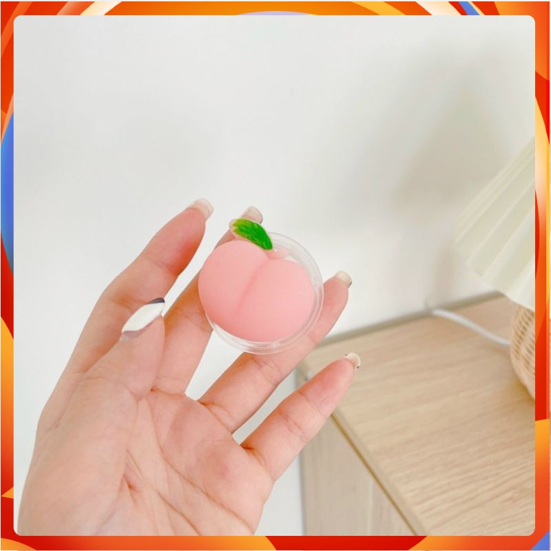 QUẢ ĐÀO 3D silicon dán điện thoại siêu cute,dễ thương