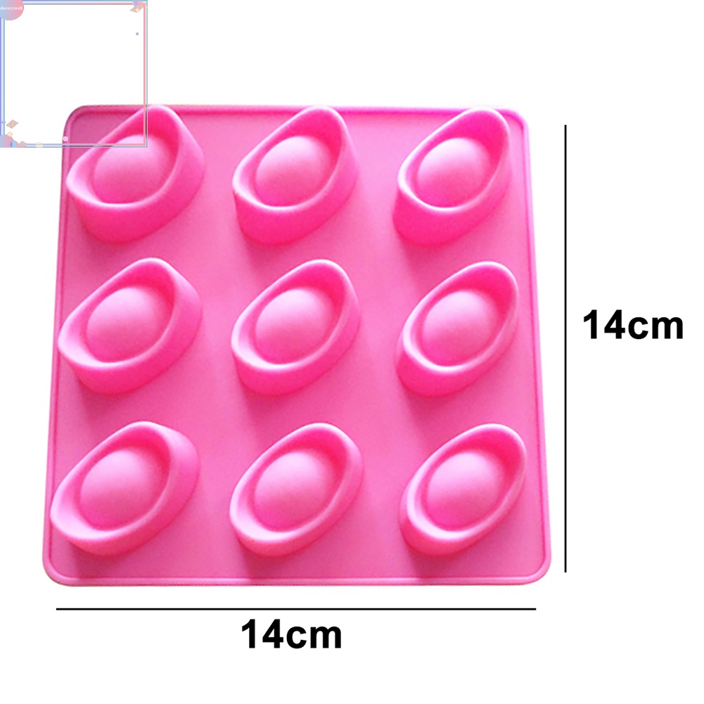 Khuôn silicon tạo hình làm bánh kẹo 9 ô DIY tiện dụng chất lượng cao