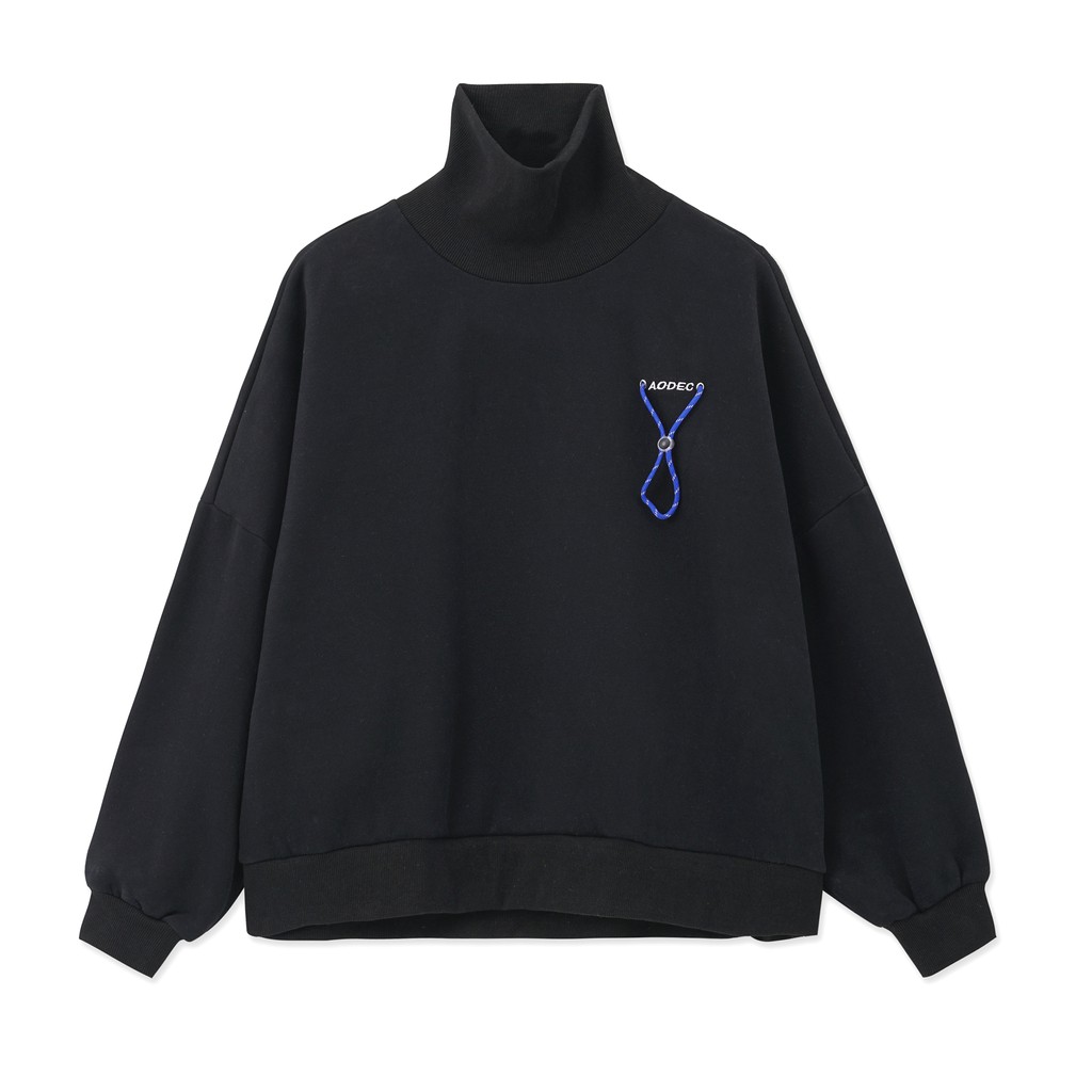 Áo nỉ AODEC nam nữ Black Heart Locked Sweatshirt Đen