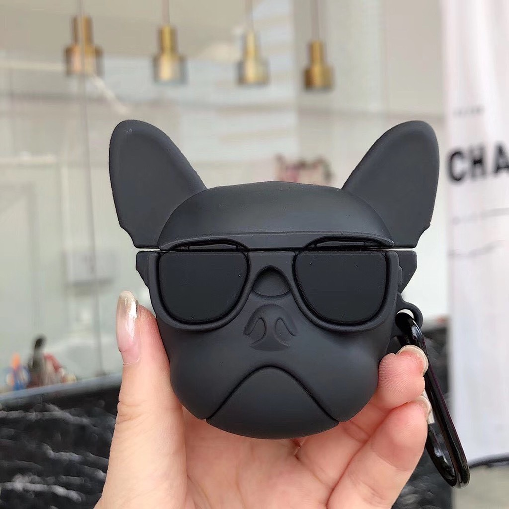 Ốp Airpods Vỏ Bao Airpods 1/2/PRO Chó Bulldog - Case Đựng Tai Nghe không dây i11, i12, i13