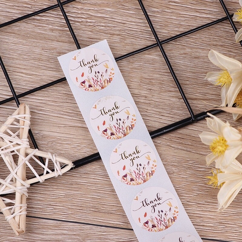 Cuộn Sticker 500 tem - đường kính 25mm