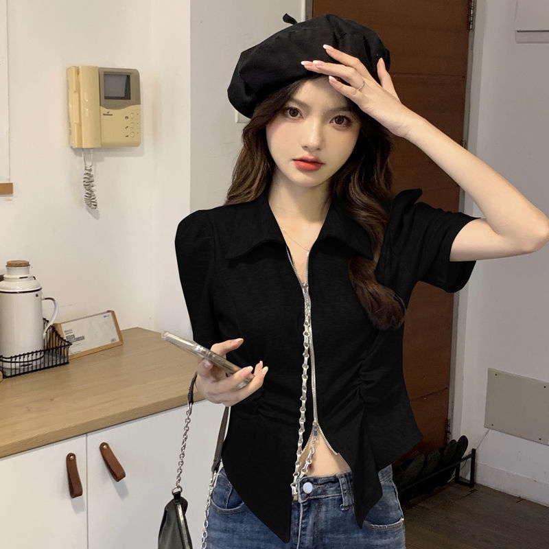 COZOK Áo polo Tay Ngắn Dáng Ôm Thời Trang Trẻ Trung