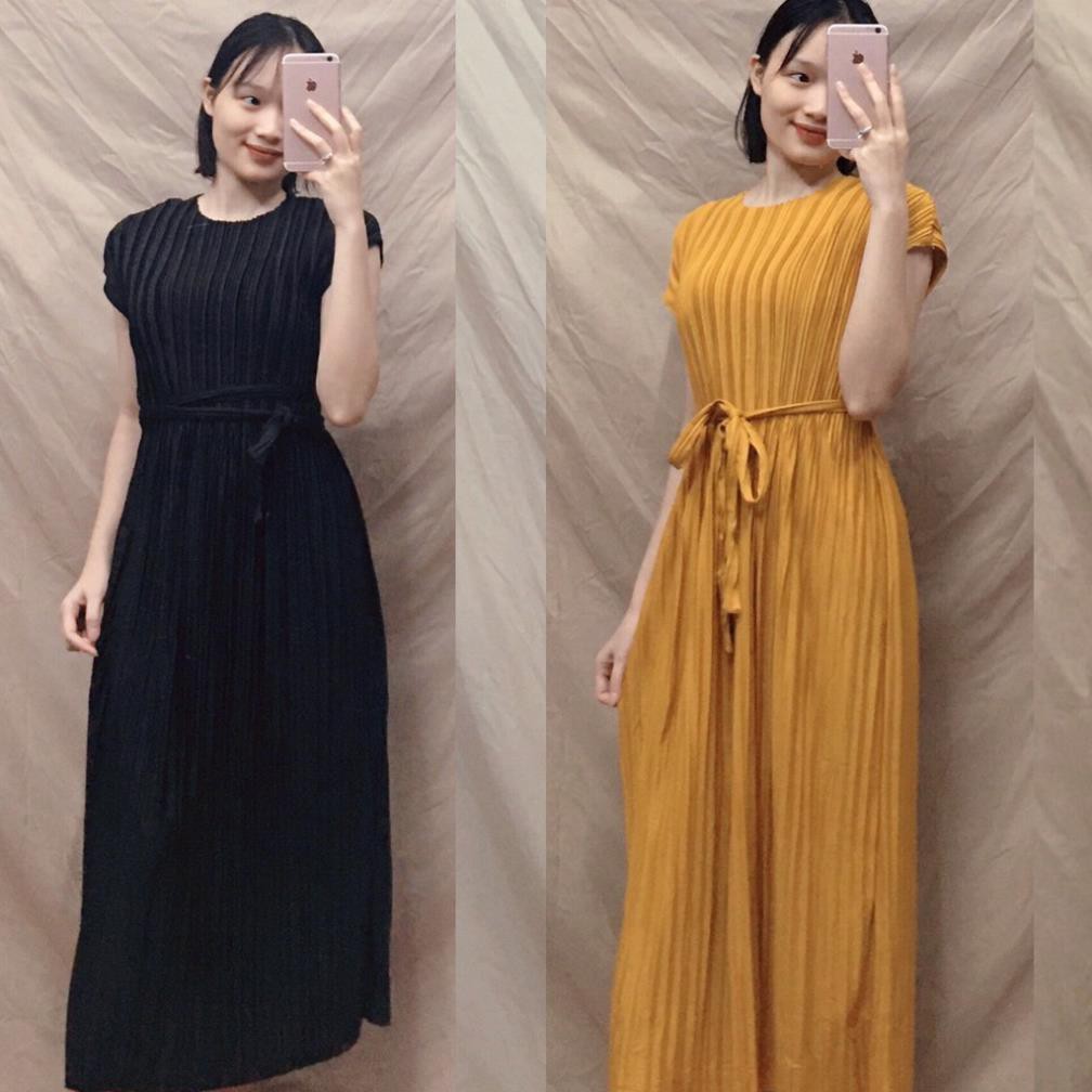 Váy bầu đẹp thời trang xếp li mẫu mới đầm bầu công sở dáng dài bigsize maternity dress ⭐