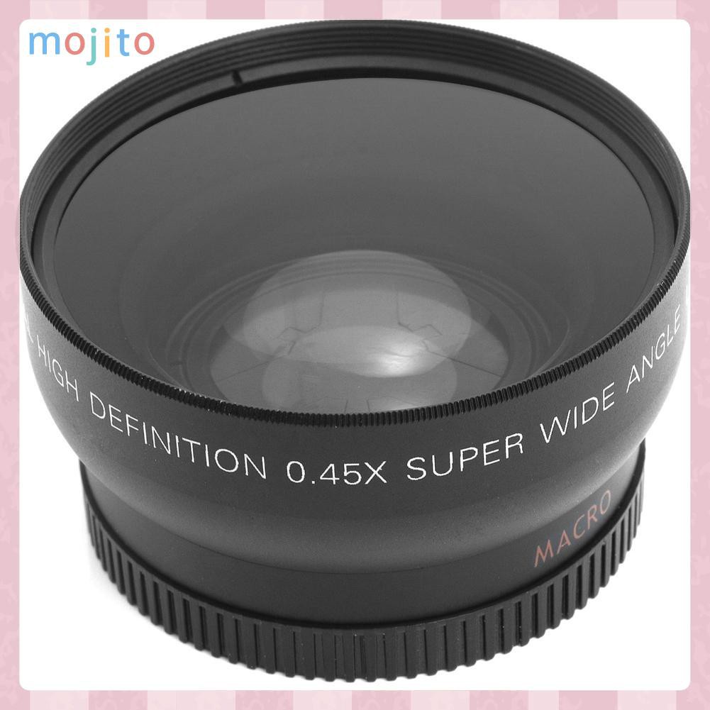 Thấu Kính Góc Siêu Rộng 0.45x 52mm Cho Nikon 18-55mm 55-200mm 50mm