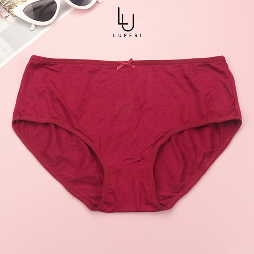 Quần Lót Nữ Cotton Luperi Dáng Bikini Cạp Lưng Cao Vừa Chất Liệu Co Giãn Mềm Mại Thoáng Mát Khử Mùi Kháng Khuẩn Sp71