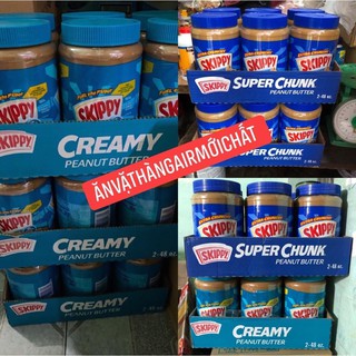 [Date MỚI 12/2024]BƠ ĐẬU PHỘNG SKIPPY MỸ - Hộp Lớn 1.36 Kg
