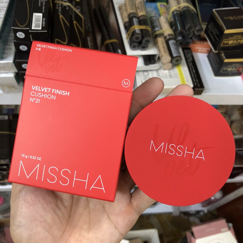 Phấn nước Missha Velvet Finish Cushion SPF50+ PA+++ Che Khuyết Điểm Lâu Trôi