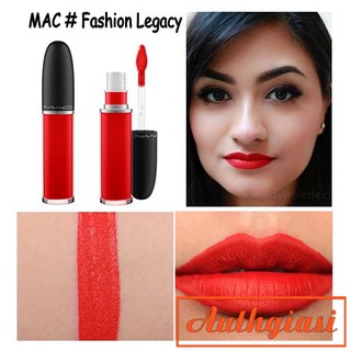 Son kem siêu lì Mac Fashion Legacy màu Đỏ Cam chính hãng