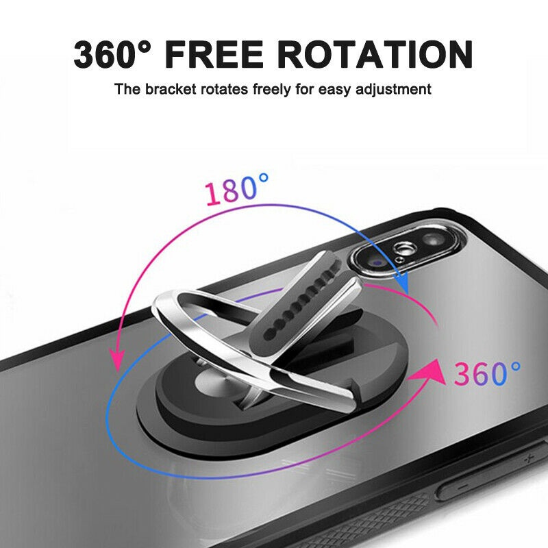 Giá Đỡ Điện Thoại Xoay 360 Độ Kẹp Điều Hòa Xe Hơi Dành Cho iPhone 11 Pro XS Max Android Phone Xiaomi Huawei Samsung