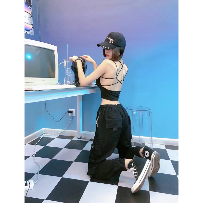 Giày Thể Thao 70S Vải Canvas Màu Đen Cá Tính Cho Nữ