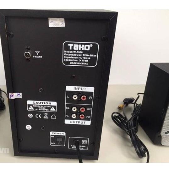 Loa máy tính 4.1 TAKO W-7500 hỗ trợ USB,FM,SD, Remote, Bluetooth
