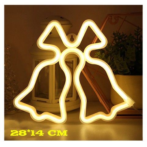 Đèn LED Neon trang trí phòng ngủ, quán dùng pin + USB